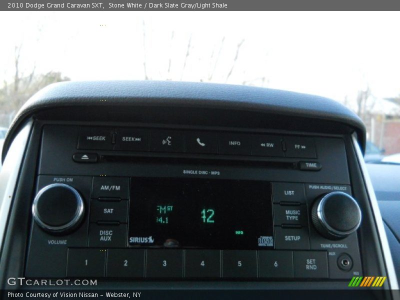 Stone White / Dark Slate Gray/Light Shale 2010 Dodge Grand Caravan SXT