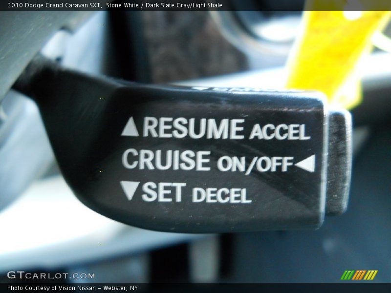 Stone White / Dark Slate Gray/Light Shale 2010 Dodge Grand Caravan SXT