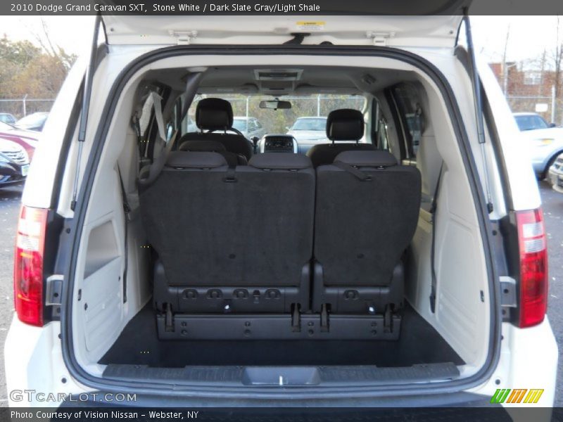 Stone White / Dark Slate Gray/Light Shale 2010 Dodge Grand Caravan SXT