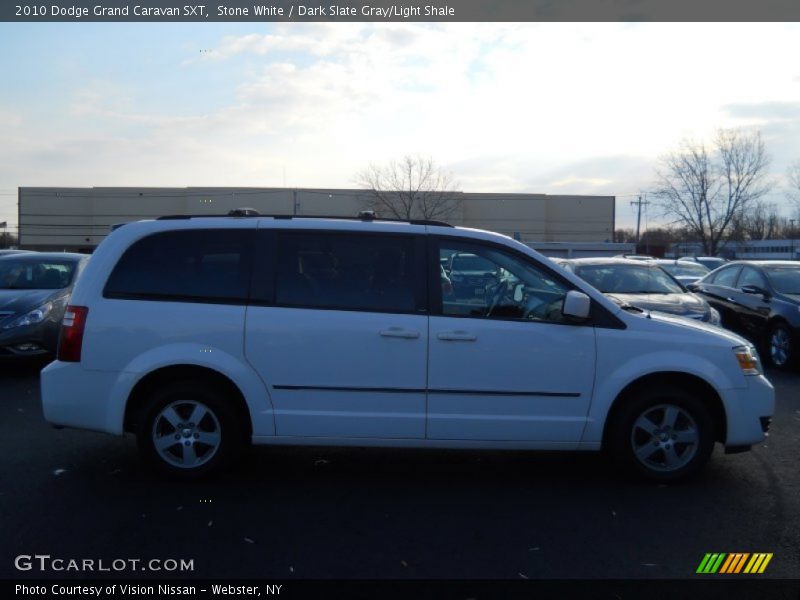 Stone White / Dark Slate Gray/Light Shale 2010 Dodge Grand Caravan SXT