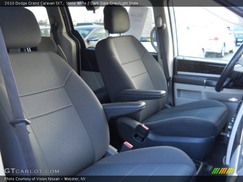 Stone White / Dark Slate Gray/Light Shale 2010 Dodge Grand Caravan SXT