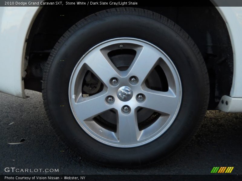 Stone White / Dark Slate Gray/Light Shale 2010 Dodge Grand Caravan SXT