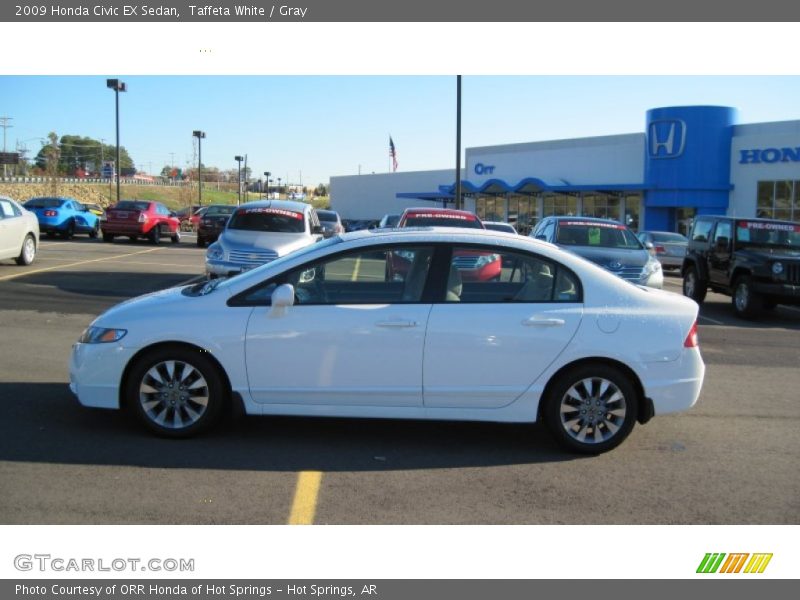 Taffeta White / Gray 2009 Honda Civic EX Sedan