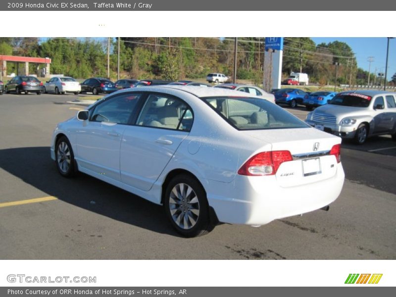 Taffeta White / Gray 2009 Honda Civic EX Sedan