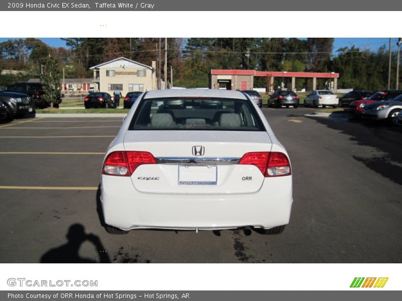 Taffeta White / Gray 2009 Honda Civic EX Sedan