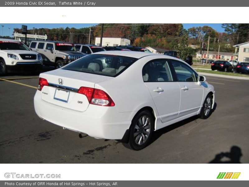 Taffeta White / Gray 2009 Honda Civic EX Sedan
