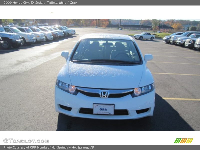 Taffeta White / Gray 2009 Honda Civic EX Sedan
