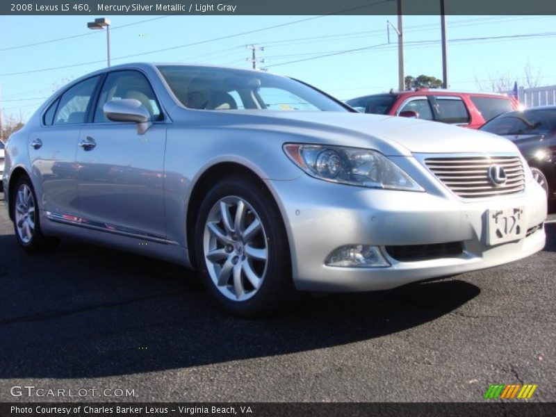 Mercury Silver Metallic / Light Gray 2008 Lexus LS 460