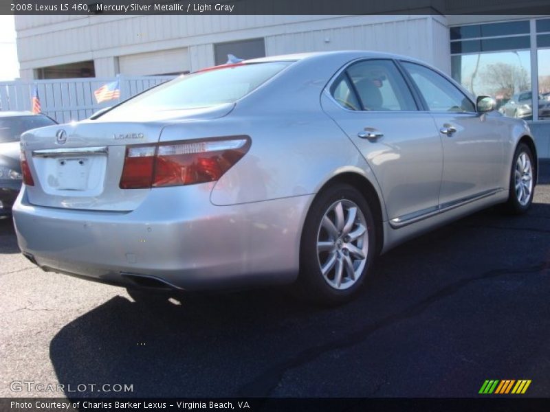 Mercury Silver Metallic / Light Gray 2008 Lexus LS 460
