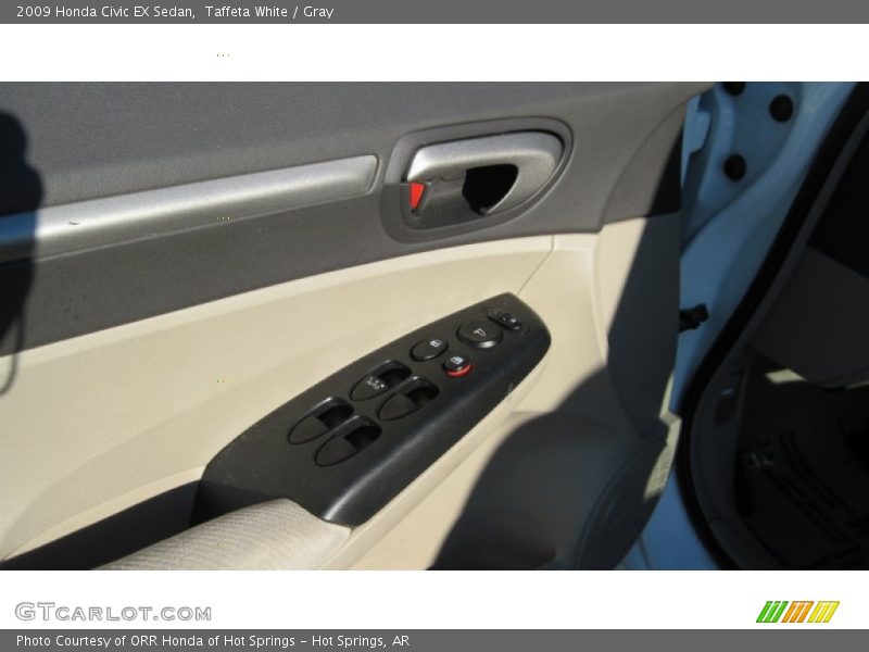 Taffeta White / Gray 2009 Honda Civic EX Sedan