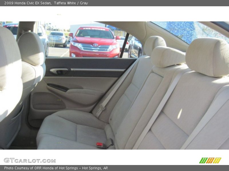 Taffeta White / Gray 2009 Honda Civic EX Sedan