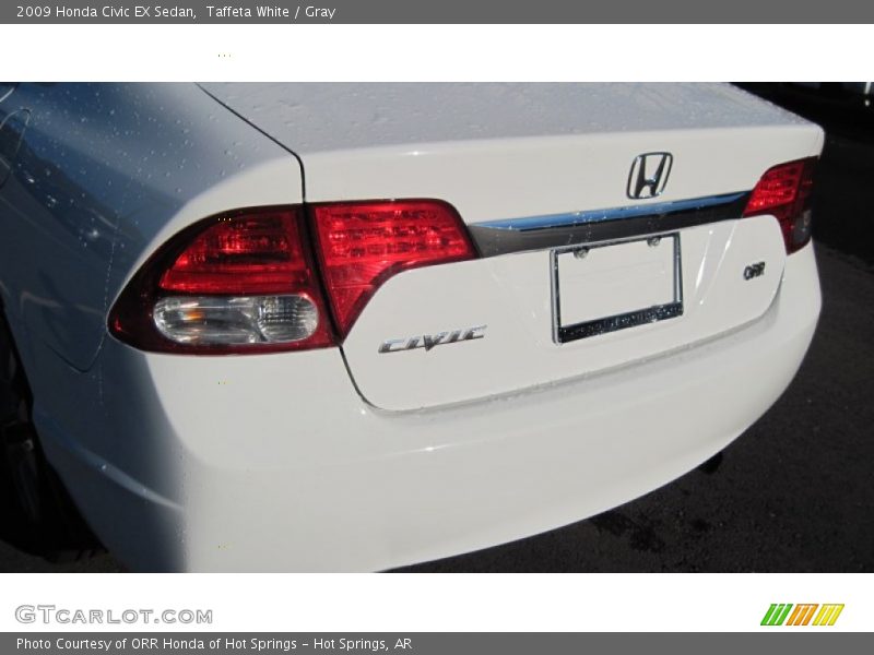 Taffeta White / Gray 2009 Honda Civic EX Sedan