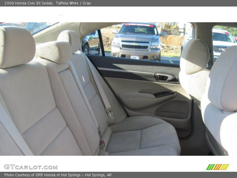 Taffeta White / Gray 2009 Honda Civic EX Sedan