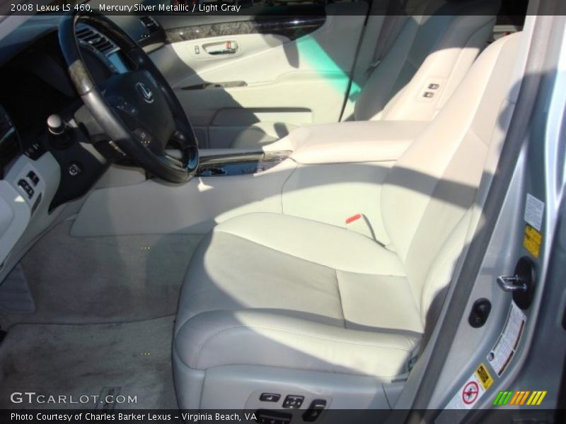 Mercury Silver Metallic / Light Gray 2008 Lexus LS 460