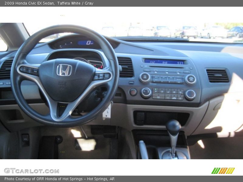Taffeta White / Gray 2009 Honda Civic EX Sedan