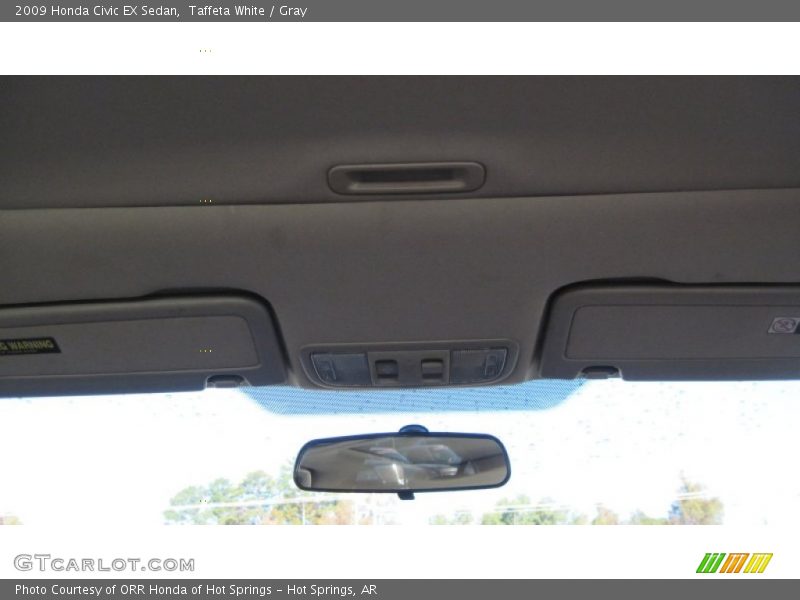 Taffeta White / Gray 2009 Honda Civic EX Sedan