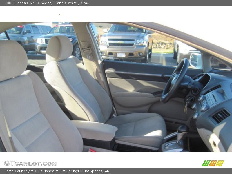Taffeta White / Gray 2009 Honda Civic EX Sedan