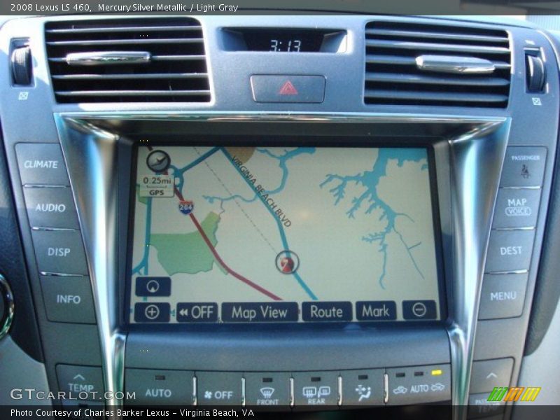 Mercury Silver Metallic / Light Gray 2008 Lexus LS 460