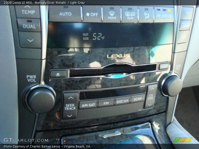 Mercury Silver Metallic / Light Gray 2008 Lexus LS 460