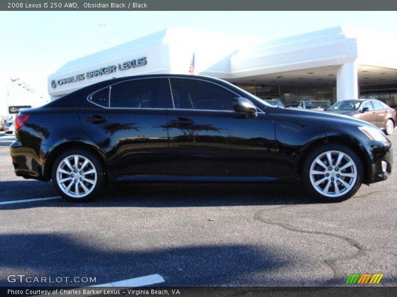 Obsidian Black / Black 2008 Lexus IS 250 AWD