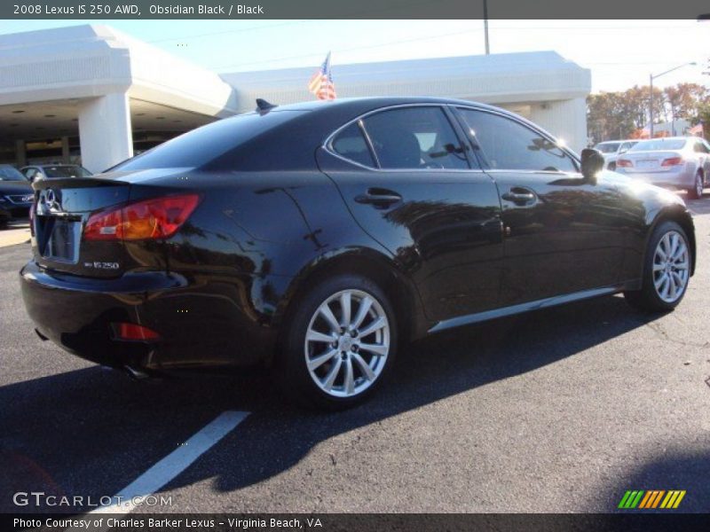 Obsidian Black / Black 2008 Lexus IS 250 AWD