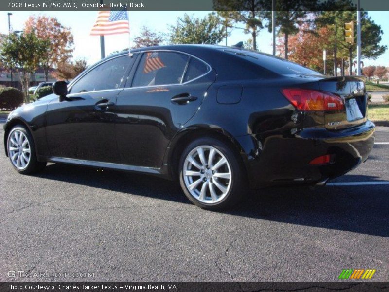 Obsidian Black / Black 2008 Lexus IS 250 AWD