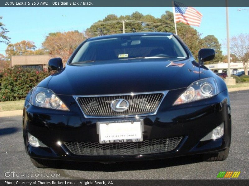 Obsidian Black / Black 2008 Lexus IS 250 AWD