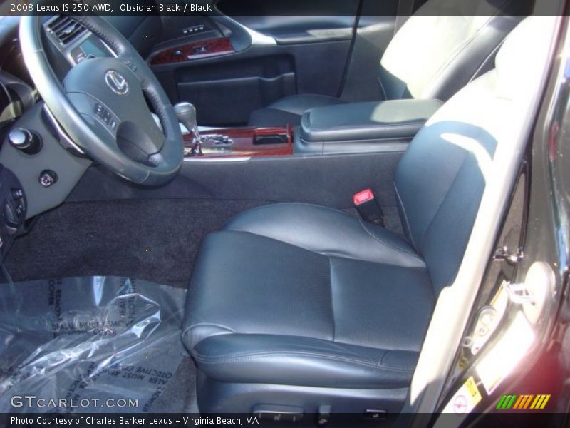 Obsidian Black / Black 2008 Lexus IS 250 AWD
