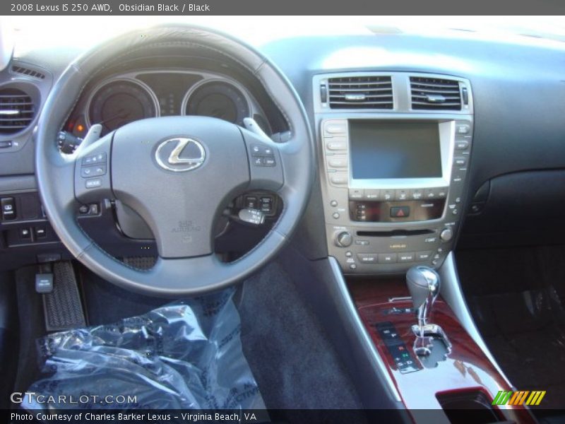 Obsidian Black / Black 2008 Lexus IS 250 AWD