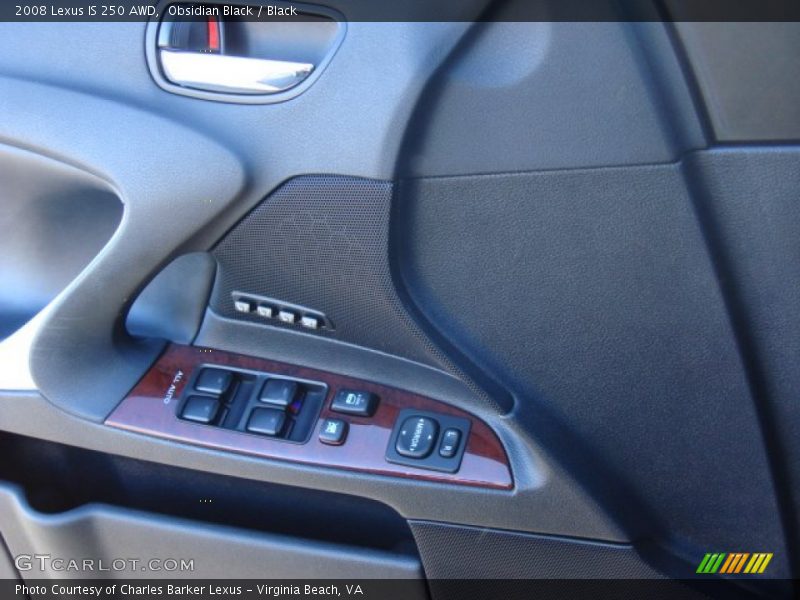 Obsidian Black / Black 2008 Lexus IS 250 AWD