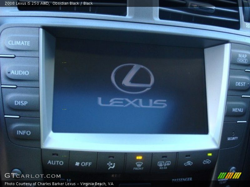 Obsidian Black / Black 2008 Lexus IS 250 AWD