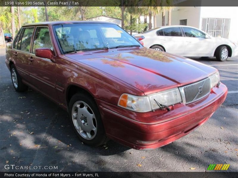 Cassis Pearl / Tan 1998 Volvo S90 Sedan