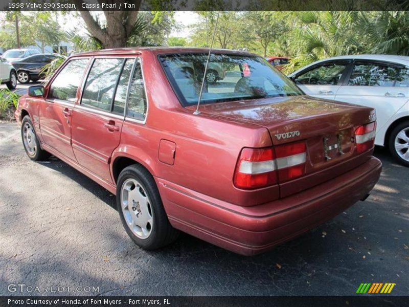 Cassis Pearl / Tan 1998 Volvo S90 Sedan