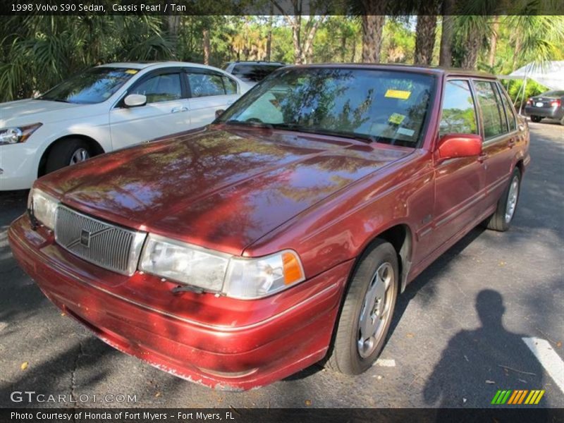 Cassis Pearl / Tan 1998 Volvo S90 Sedan