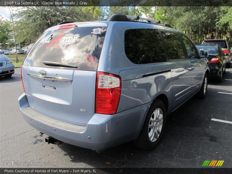 Glacier Blue Metallic / Gray 2008 Kia Sedona LX