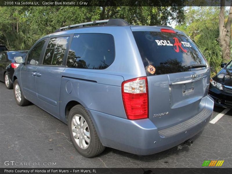 Glacier Blue Metallic / Gray 2008 Kia Sedona LX