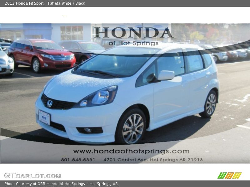 Taffeta White / Black 2012 Honda Fit Sport