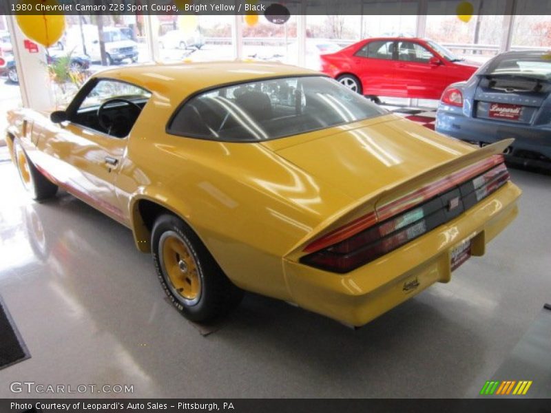  1980 Camaro Z28 Sport Coupe Bright Yellow