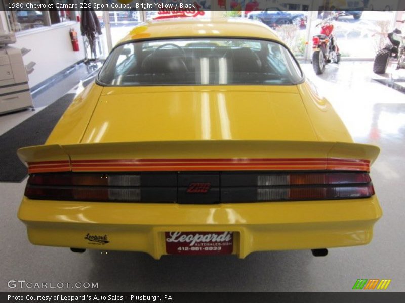 Bright Yellow / Black 1980 Chevrolet Camaro Z28 Sport Coupe