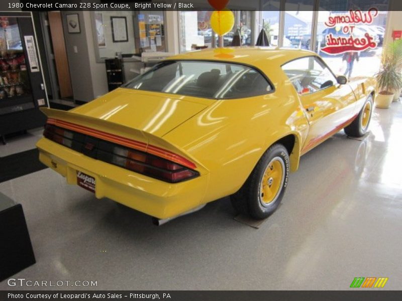 Bright Yellow / Black 1980 Chevrolet Camaro Z28 Sport Coupe