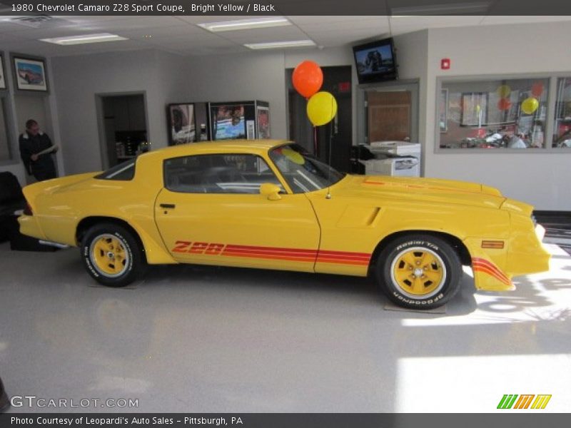  1980 Camaro Z28 Sport Coupe Bright Yellow