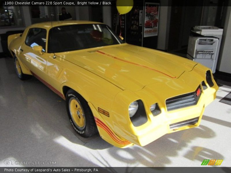 Front 3/4 View of 1980 Camaro Z28 Sport Coupe