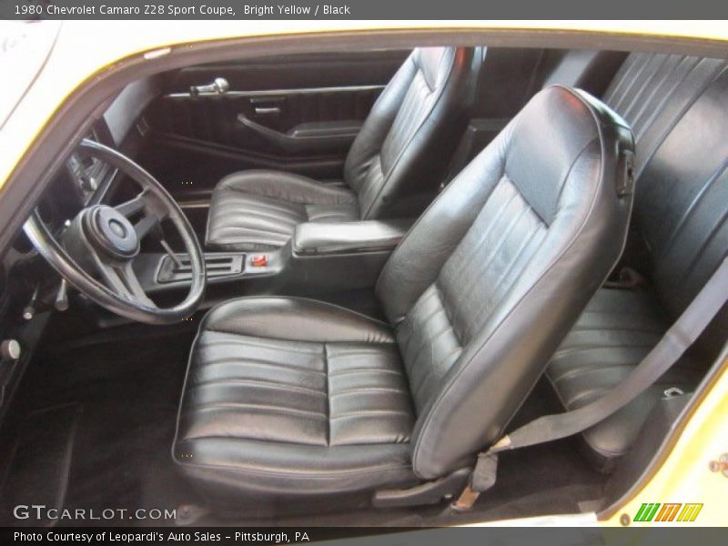  1980 Camaro Z28 Sport Coupe Black Interior
