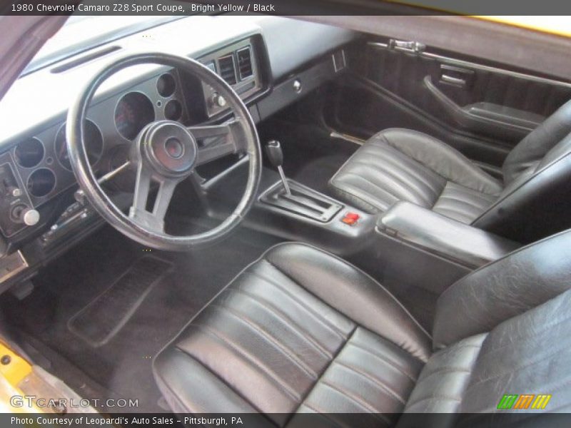 Black Interior - 1980 Camaro Z28 Sport Coupe 