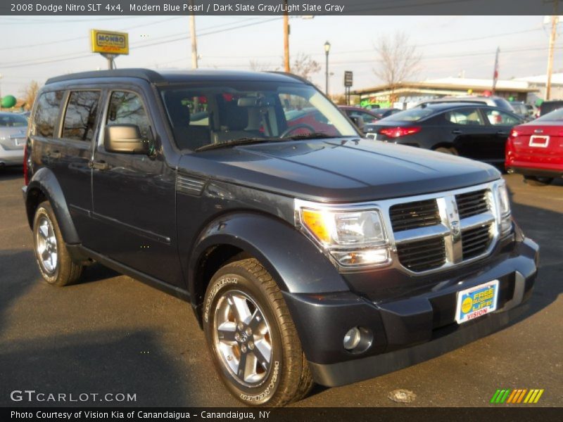 Modern Blue Pearl / Dark Slate Gray/Light Slate Gray 2008 Dodge Nitro SLT 4x4