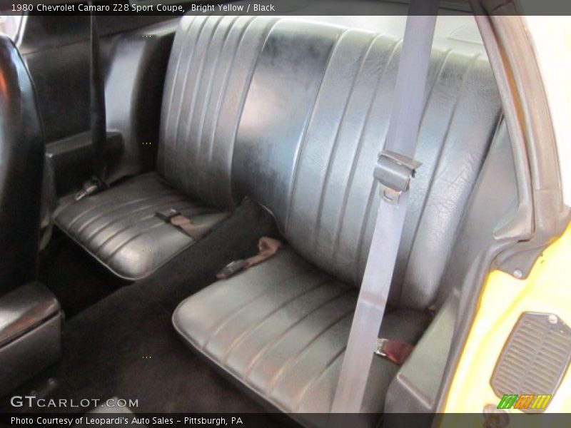 Back seats - 1980 Chevrolet Camaro Z28 Sport Coupe