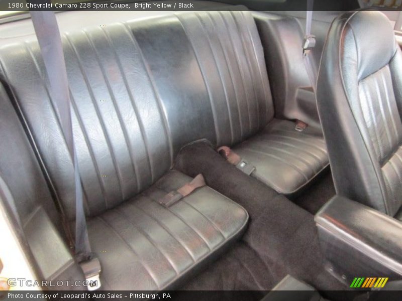  1980 Camaro Z28 Sport Coupe Black Interior