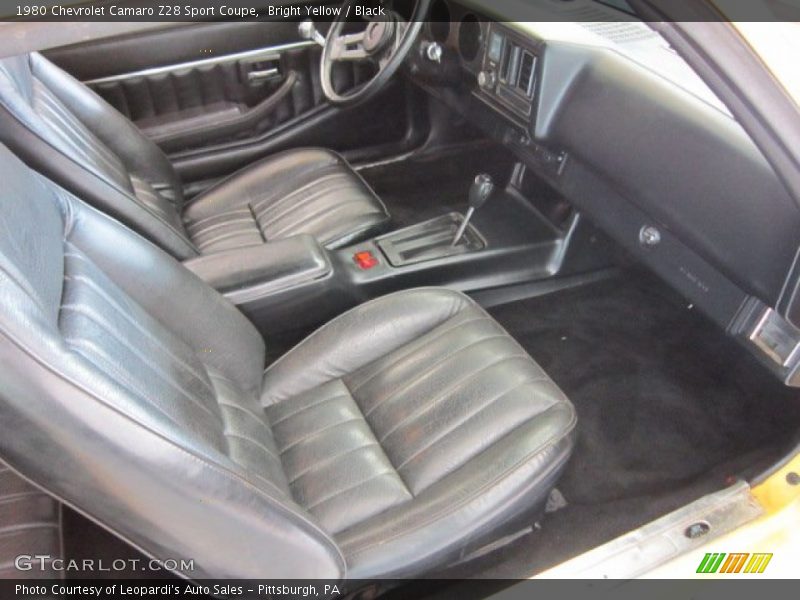  1980 Camaro Z28 Sport Coupe Black Interior
