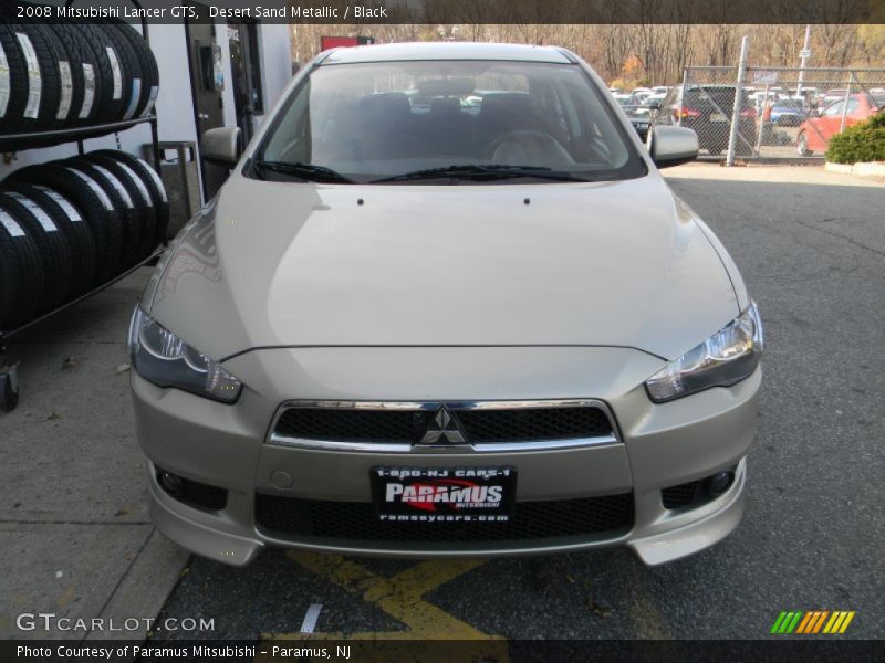 Desert Sand Metallic / Black 2008 Mitsubishi Lancer GTS