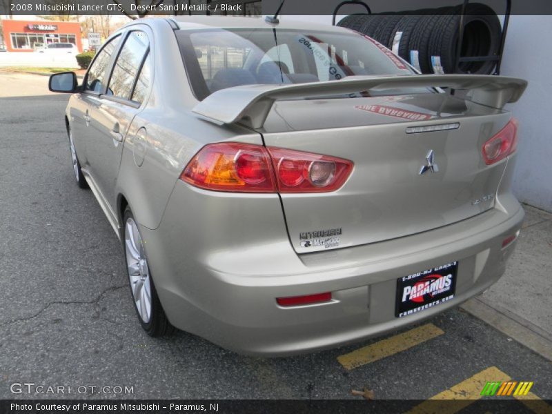 Desert Sand Metallic / Black 2008 Mitsubishi Lancer GTS